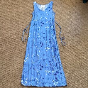VINTAGE Floral Blue Dress